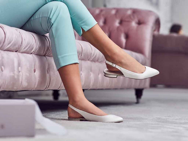 ALISE - Ivory Satin Slingback Shoe