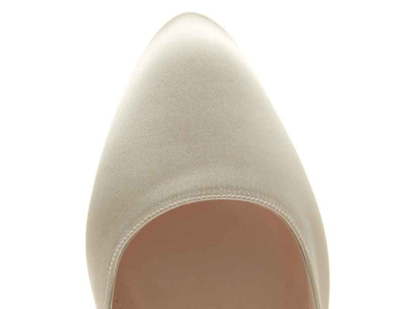 ALISE - Ivory Satin Slingback Shoe