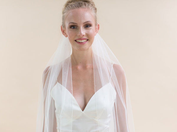 CELESTE - Diamante Detail Long Veil