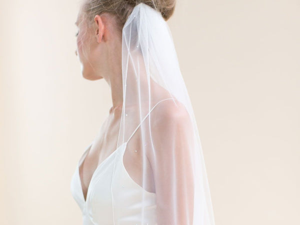 CELESTE - Diamante Detail Long Veil