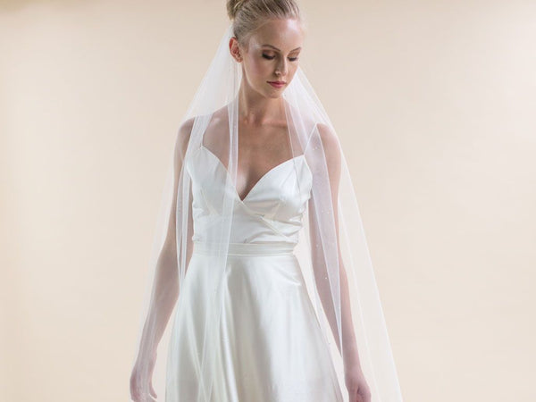 CELESTE - Diamante Detail Long Veil