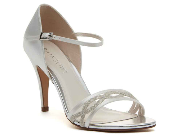 DAKOTA - Ivory Satin & Shimmer Sandal