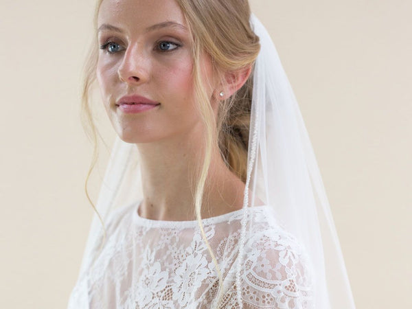 ELDERFLOWER - Pearl Edge Long Veil