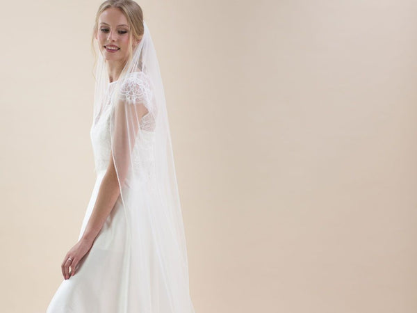 ELDERFLOWER - Pearl Edge Long Veil