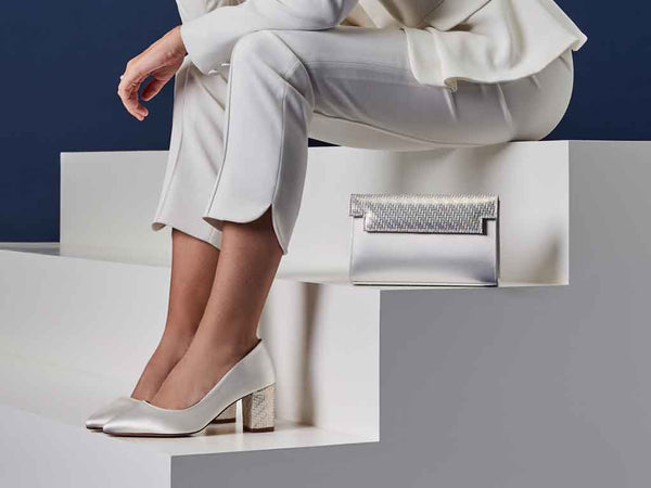 ELSIE - Satin & Parquet Handbag