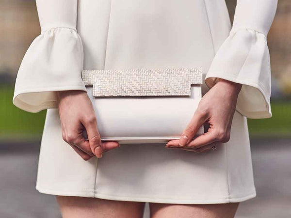 ELSIE - Satin & Parquet Handbag