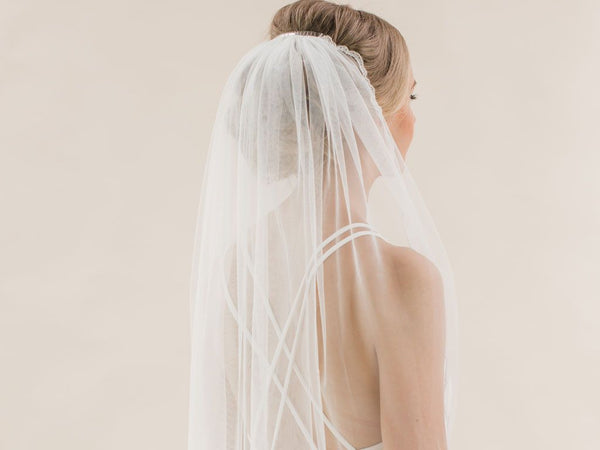 GAZANIA - Lace Edge Short Veil