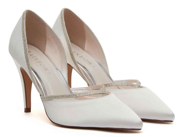 GEORGIA - Chic Satin & Shimmer Court Shoes