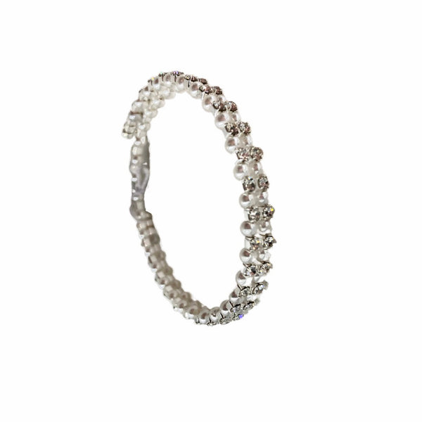 Child’s Expandable Silver Diamanté Bracelet