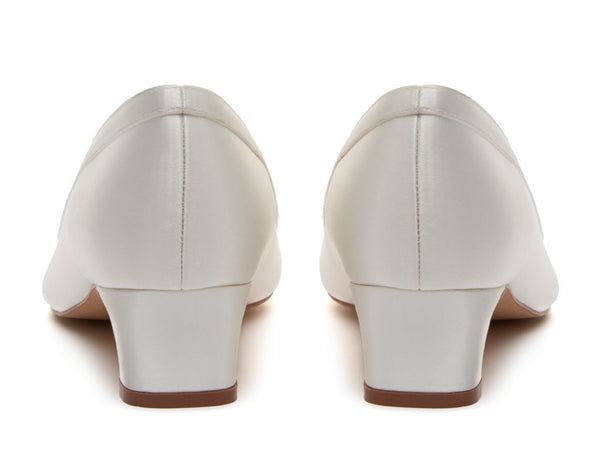 GISELE - Satin Wide Fit Court Shoes