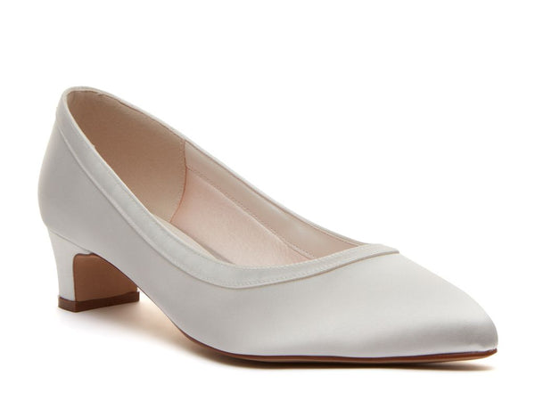 GISELE - Satin Wide Fit Court Shoes