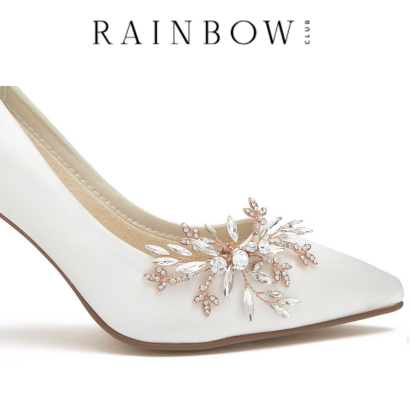 Rainbow Club Shoe Clips