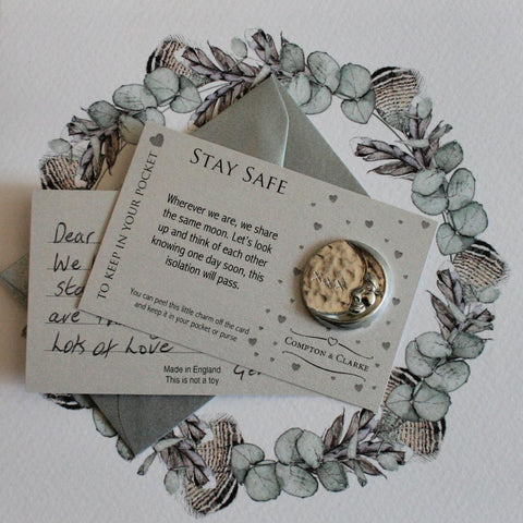 Stay Safe Carded Charm