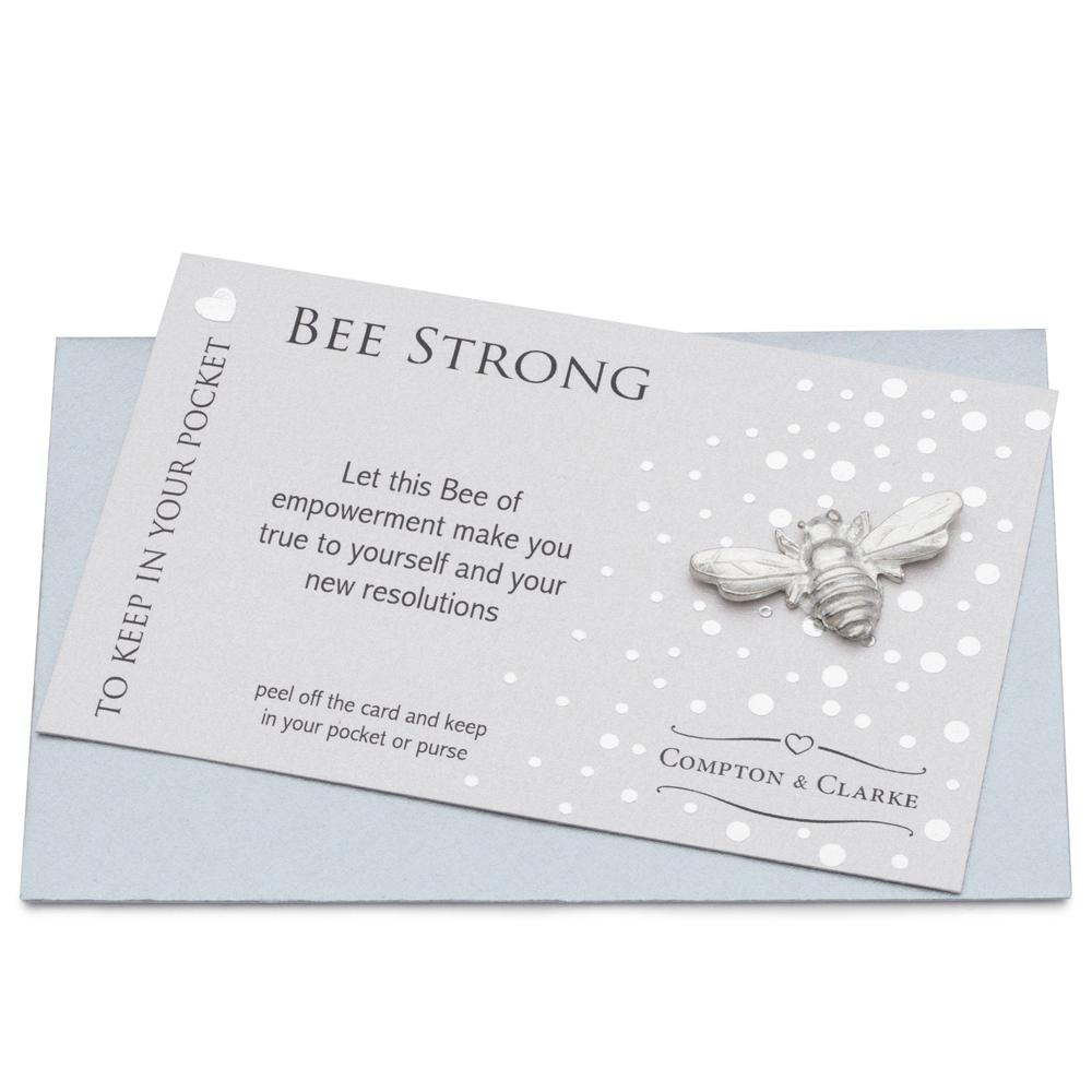 Bee Strong Pocket Charm