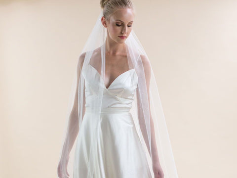 CELESTE - Diamante Detail Long Veil