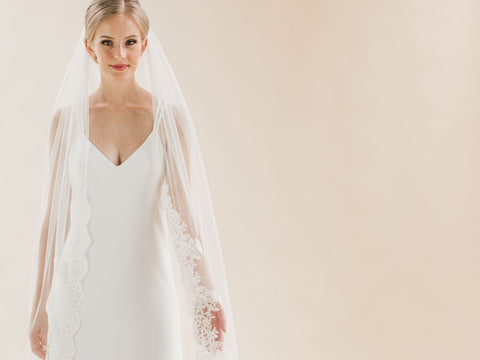 CORALBELLS - Lace Edge Long Veil
