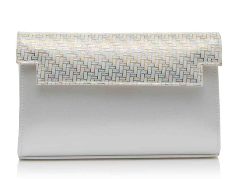 ELSIE - Satin & Parquet Handbag