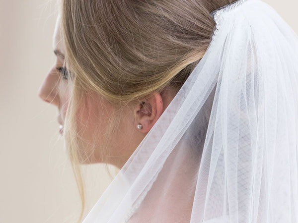FLAME - Diamante Edging Long Veil