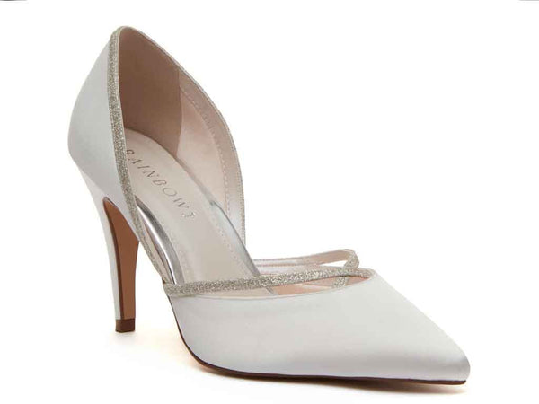 GEORGIA - Chic Satin & Shimmer Court Shoes
