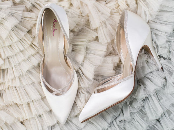 GEORGIA - Chic Satin & Shimmer Court Shoes