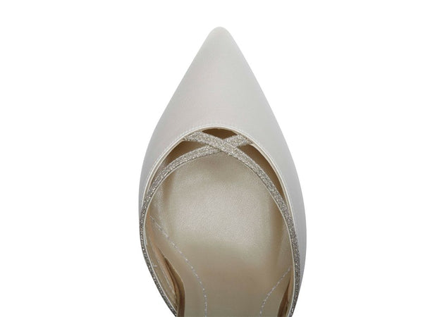 GEORGIA - Chic Satin & Shimmer Court Shoes
