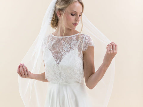 HYDRANGEA - Pearl Edge Medium Veil