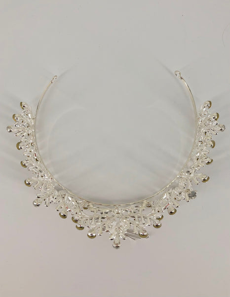 Regal Frosted Clear Crystal Bridal Tiara