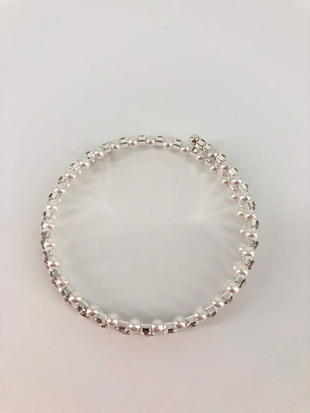 Child’s Expandable Silver Diamanté Bracelet
