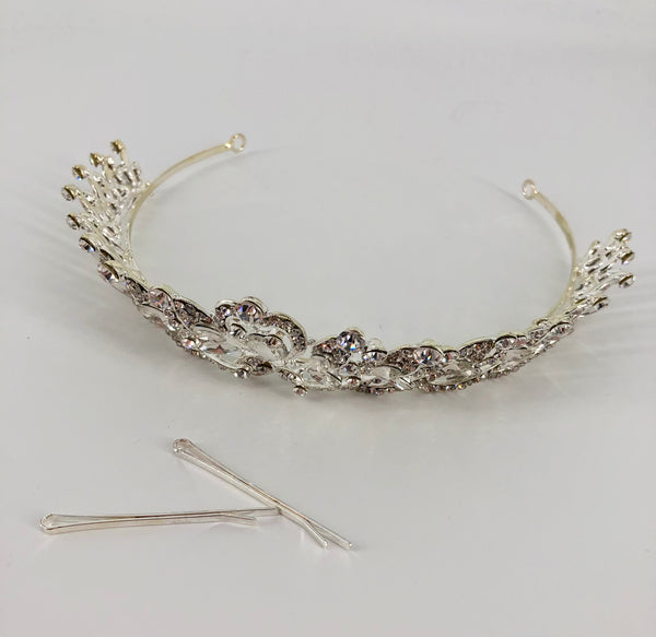 Regal Clear Crystal Bridal Tiara