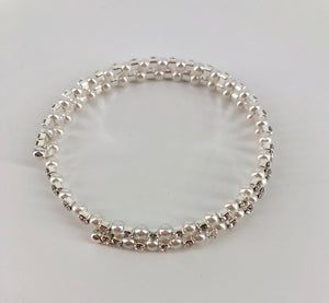 Child’s Expandable Silver Diamanté Bracelet