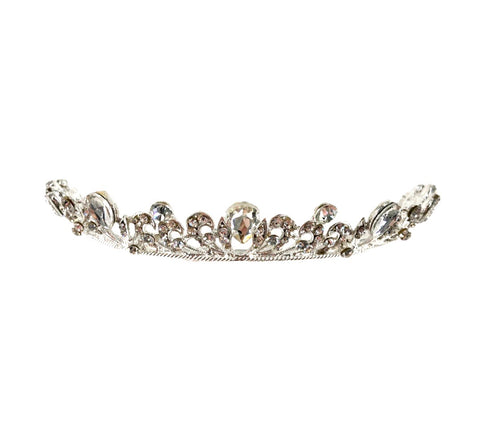 Regal Teardrop Clear Crystal Bridal Tiara