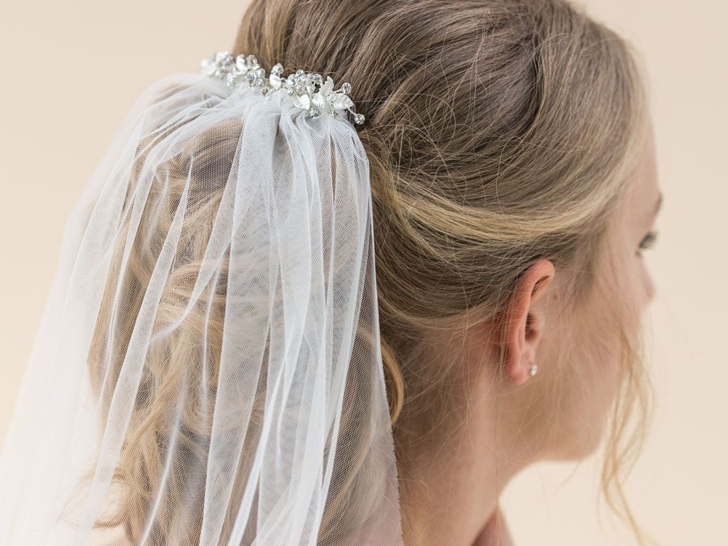 INDIGO - Embellished Comb Long Veil
