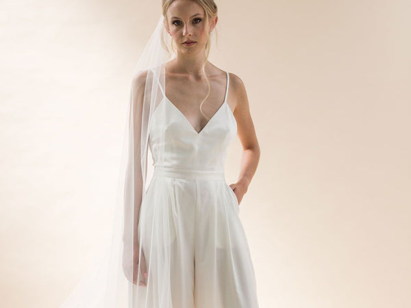 INDIGO - Embellished Comb Long Veil
