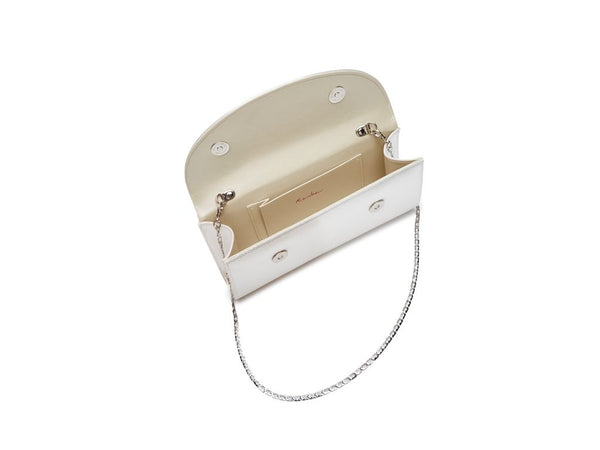 MELODY - Ivory Satin and Lace Handbag