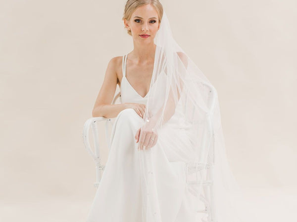 MOONFLOWER - Scattered Pearl Long Veil