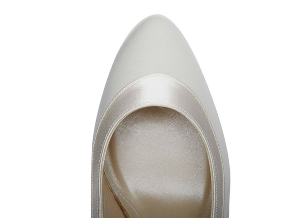 NICOLE - Satin Elegant Wide Fit Court Shoes