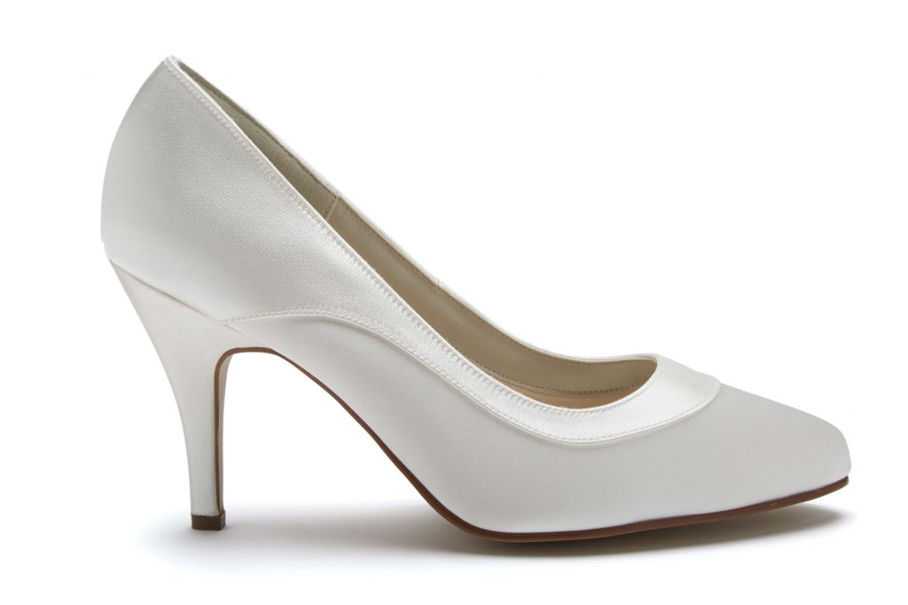 NICOLE - Satin Elegant Wide Fit Court Shoes