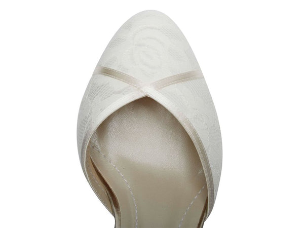 SHIRLEY - Classic Lace Wide Fit Court Shoes
